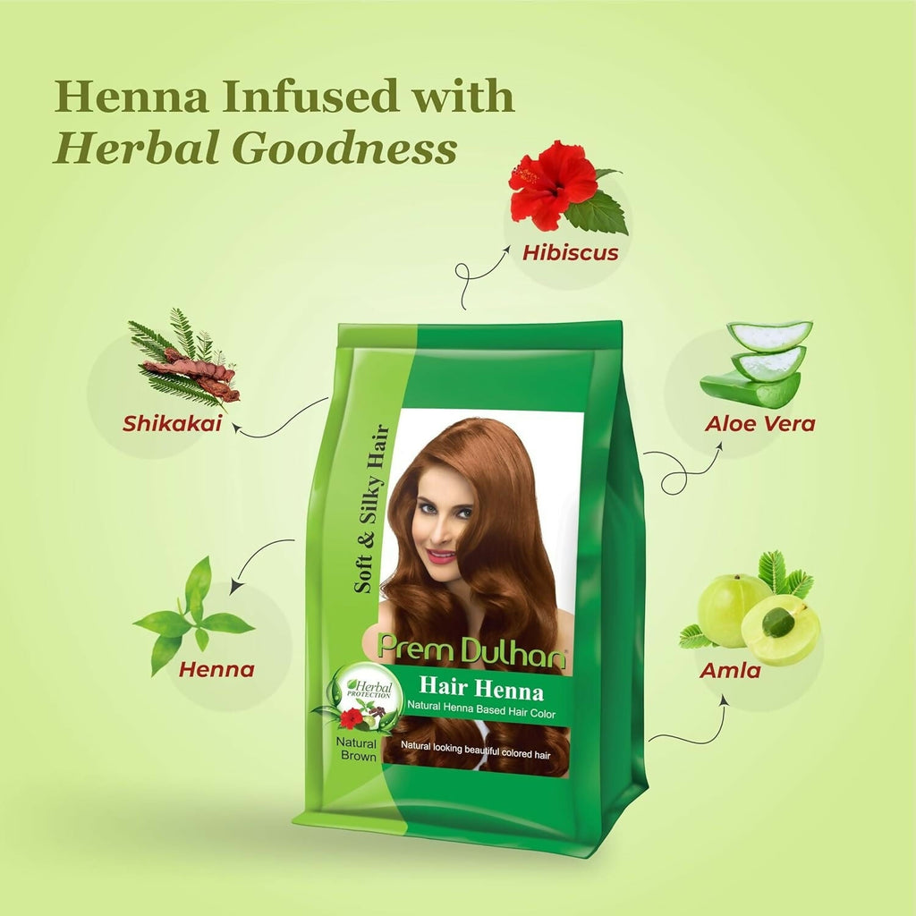 Prem Dulhan Hair Henna Natural Henna Based Hair Color | Grocsy