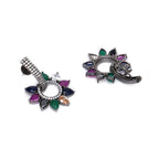 Dual Detachable Multi Loop Earrings- Ruby Raang