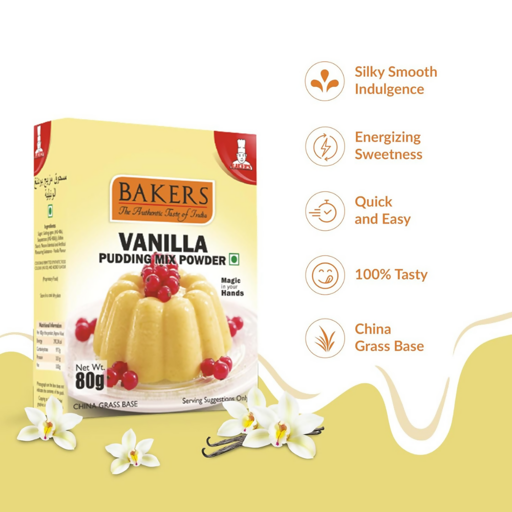 BAKERS Instant Pudding Mix - Vanilla Flavor | Grocsy