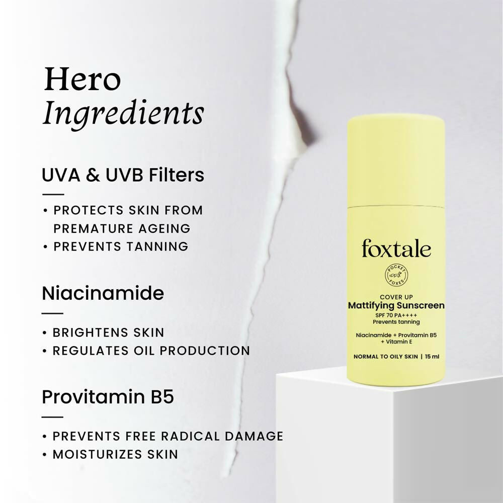 Foxtale Matte Sunscreen | Grocsy