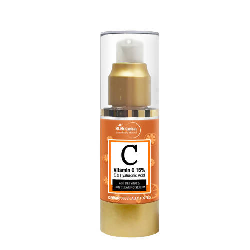 St.Botanica Vitamin C 15% E & Hyaluronic Acid, Age Defying & Skin Clearing Serum | Grocsy