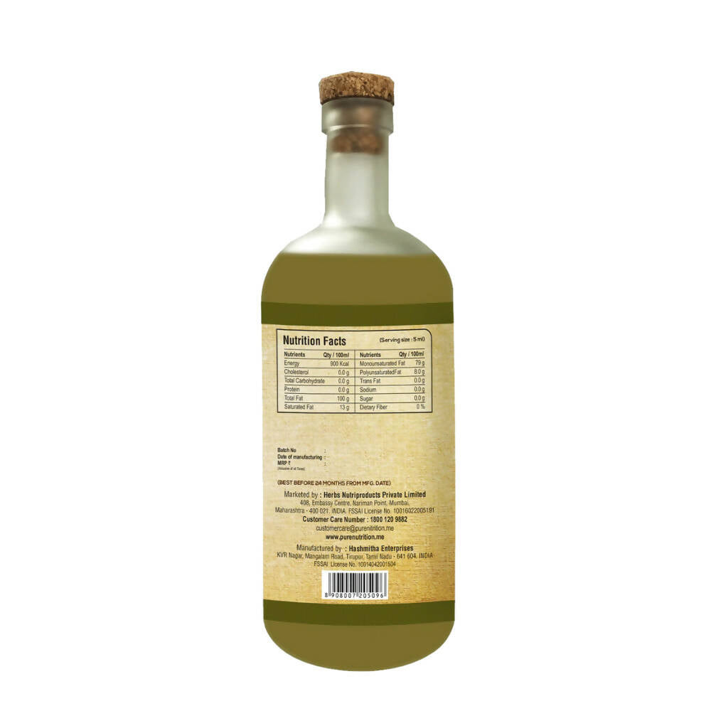 Pure Nutrition Raw Cold Pressed Virgin Olive Oil | Grocsy