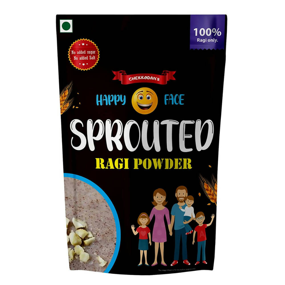 Happy Face Ready To Eat Sprouted Ragi/Porridge Powder With No Artificial Flavour For Kids | Grocsy