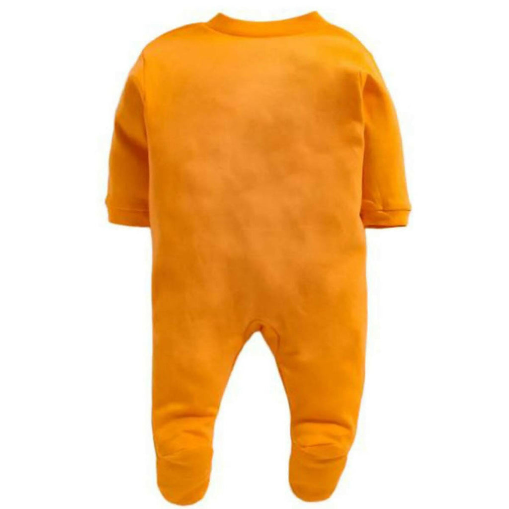 Daddy - G Rompers/Sleepsuits/Jumpsuit /Night Suits for New Born Babies - Orange | Grocsy