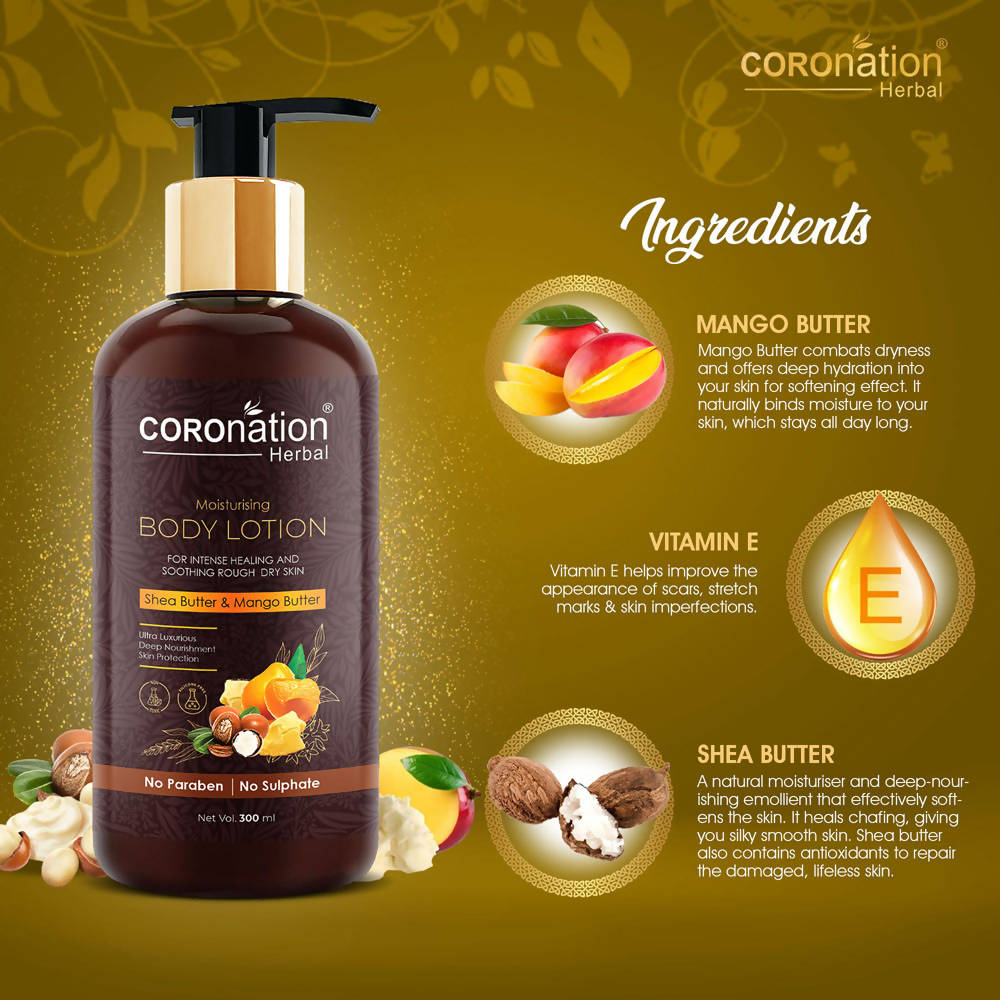 Coronation Herbal Shea Butter & Mango Butter Body Lotion | Grocsy