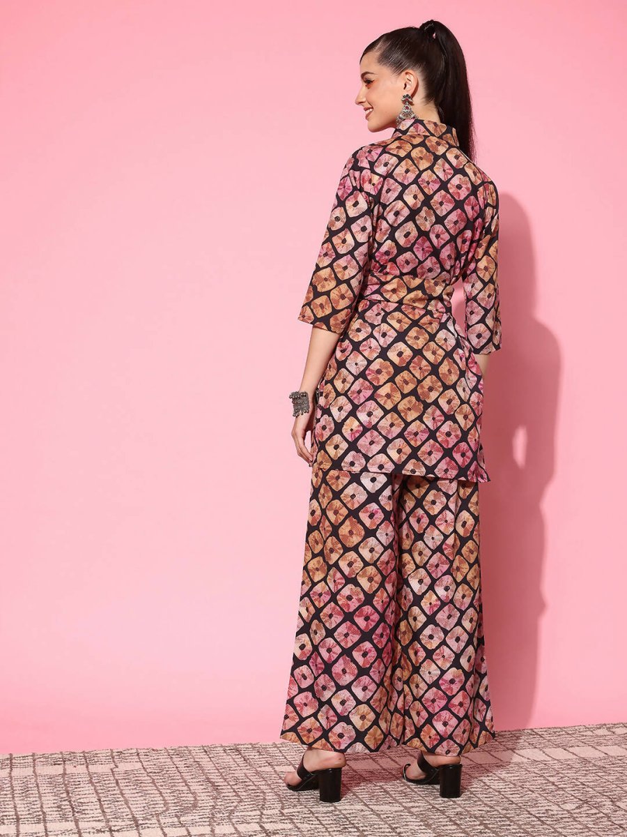 Ahalyaa Women's Traditional Wear Co-ods - Black | Grocsy