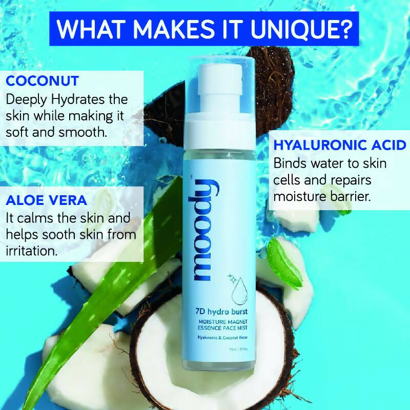 Moody 7D Hydro Burst Moisture Magnet Essence Face Mist | Grocsy