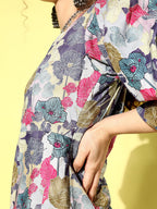 Yufta Ethnic Motifs Midi Dress | Grocsy