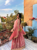 Teeya Creation Womens New Traditional Peach Heavy Work Ethnic Ensemble Lehenga Set | Grocsy