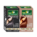 VedicAyurveda Henna Based Hair Colour, Natural Black and Chestnut Brown | Grocsy