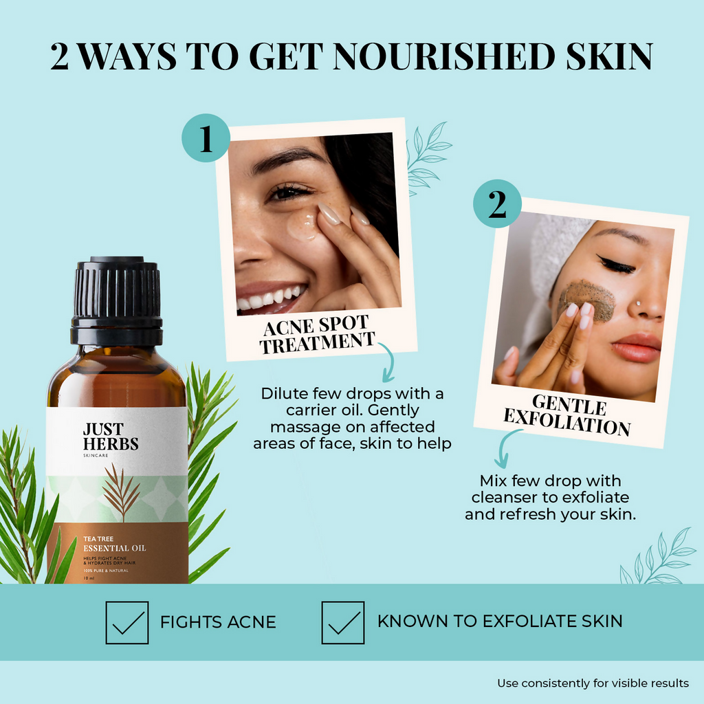 Just Herbs Tea Tree Essential Oil | Grocsy