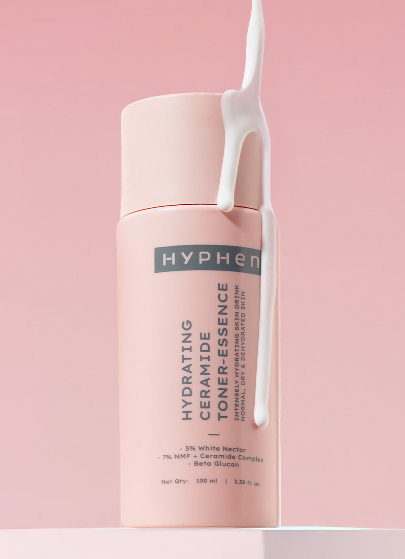 Hyphen By Kriti Sanon 7% Ceramides-Nmf Milky Toner Essence With 5% Glass Skin Blend Of Rice Water Snow Mushroom & Oatmeal | Grocsy