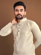 Party Wear Kurta Pajama for Men by Infinity Export - Cream | Grocsy