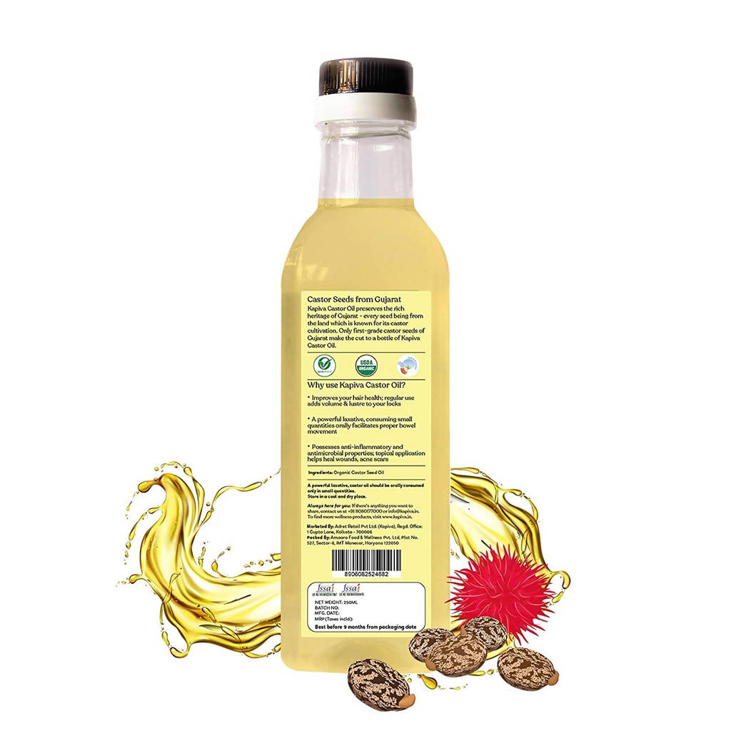 Kapiva Ayurveda Organic Castor Oil | Grocsy