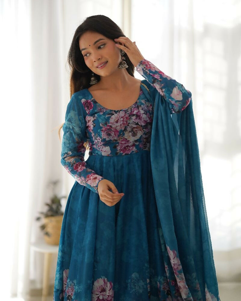 Joban Fashion Rama Kurta Set Organza Sequin Embroidery Work | Grocsy
