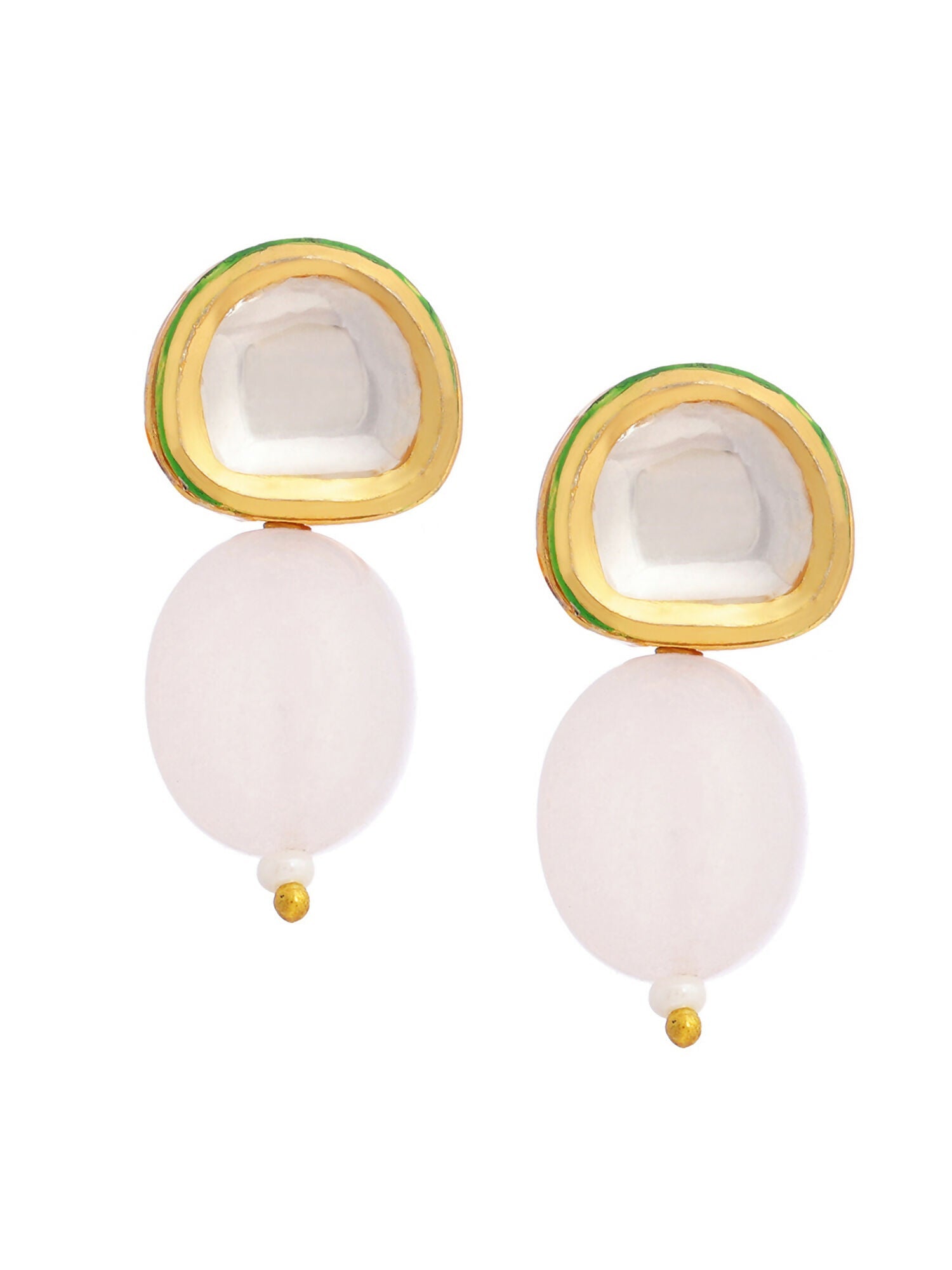 Ruby Raang Pink Kundan Studs | Grocsy