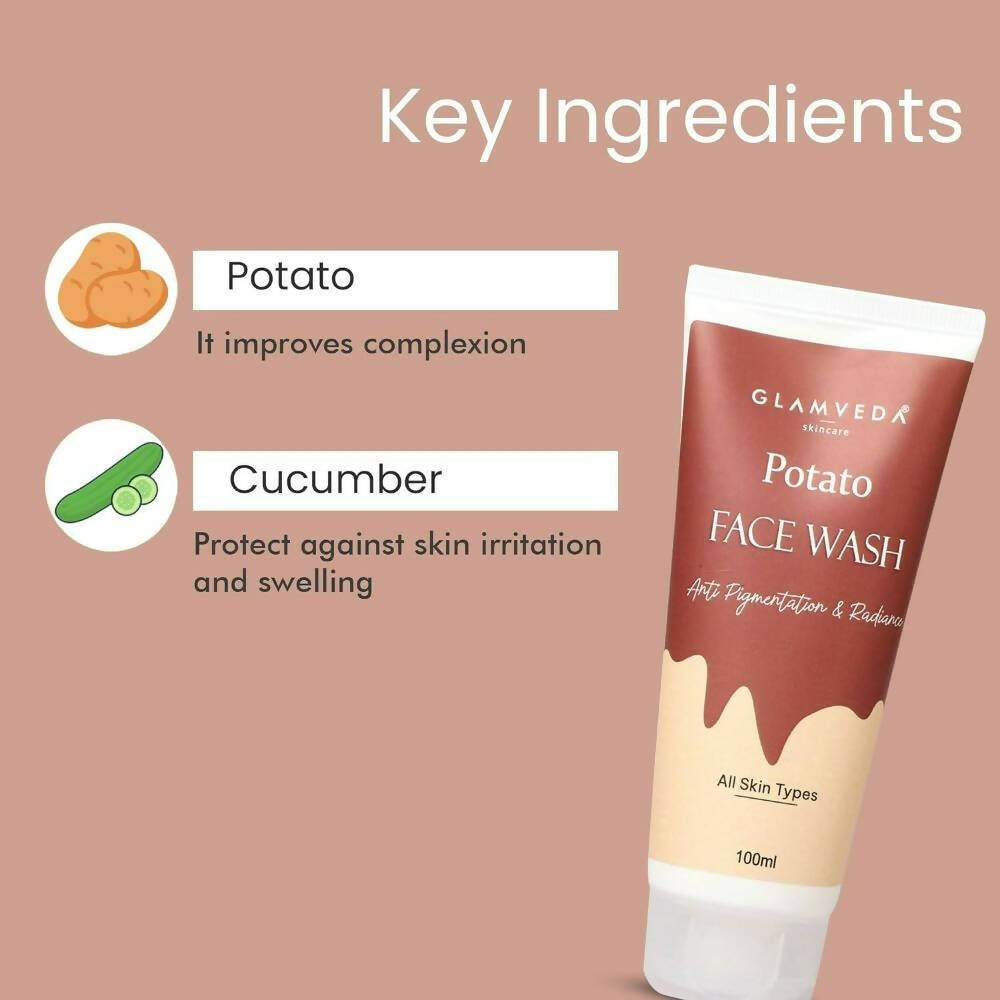 Glamveda Potato Anti Pigmentation Face wash | Grocsy