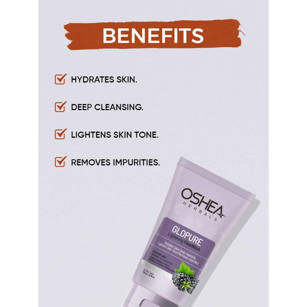 Oshea Herbals Glopure Lightening Face Wash | Grocsy
