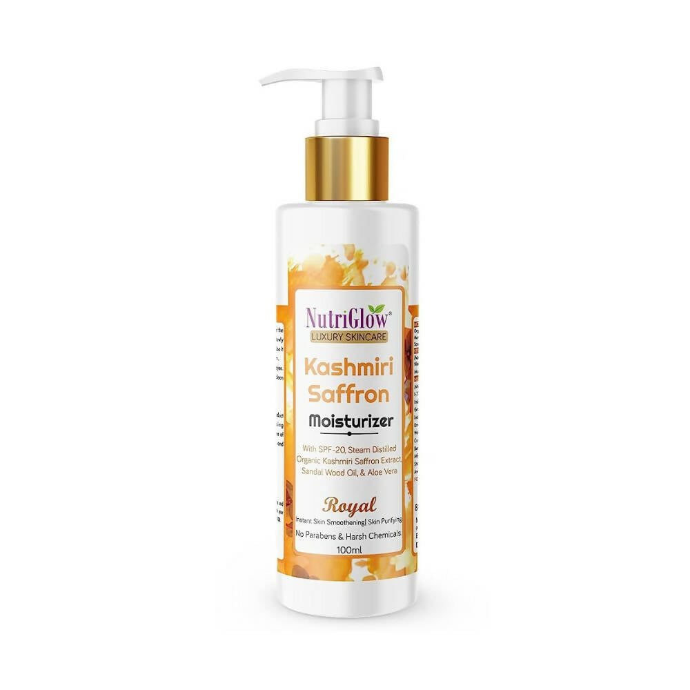 NutriGlow Luxury Skincare Kashmiri Saffron Moisturizer with SPF 20 | Grocsy