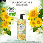 Lux Botanicals Bright Skin Body Wash with Sunflower & Aloe Vera | Grocsy