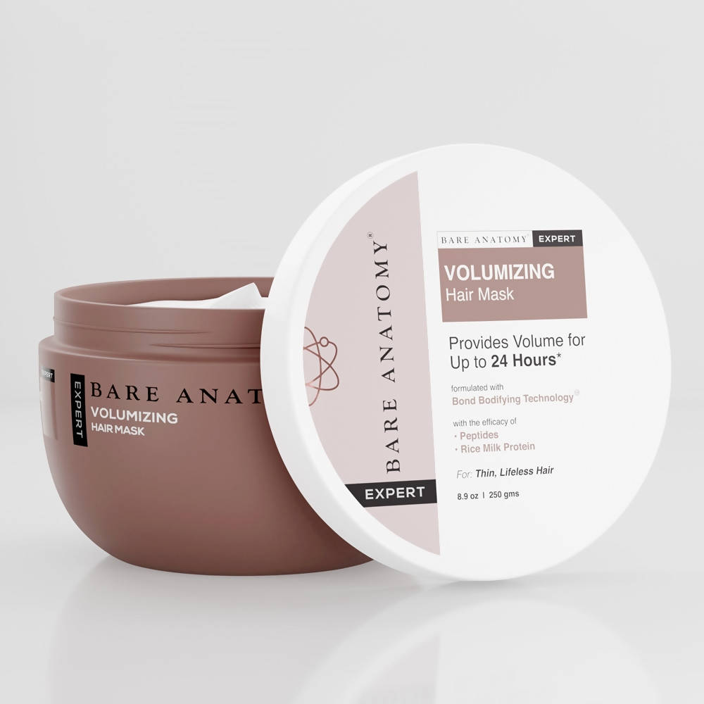 Bare Anatomy Expert Volumizing Hair Mask with Peptides & Rich Milk Protein | Voluminous Hair For Up To 24 Hours | Grocsy