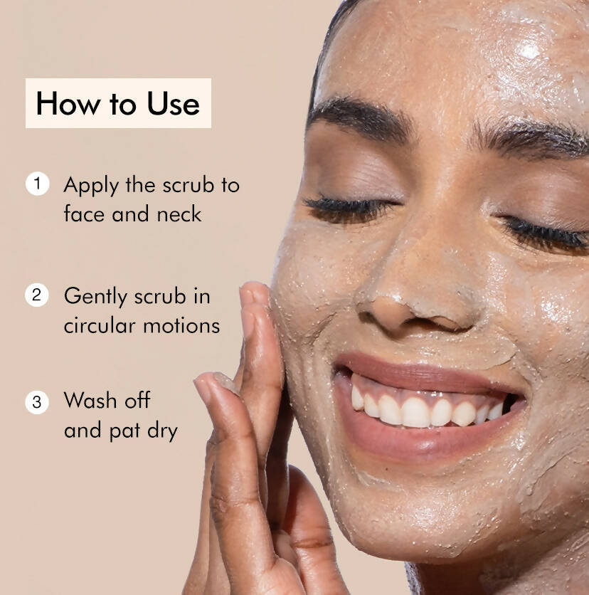 mCaffeine Naked & Raw Coffee Face Scrub with Walnut for Fresh Glow | Grocsy