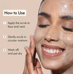 mCaffeine Naked & Raw Coffee Face Scrub with Walnut for Fresh Glow | Grocsy