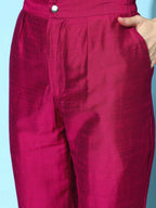 Ahalyaa Women's Traditional wear Kurta Set - Burgundy | Grocsy