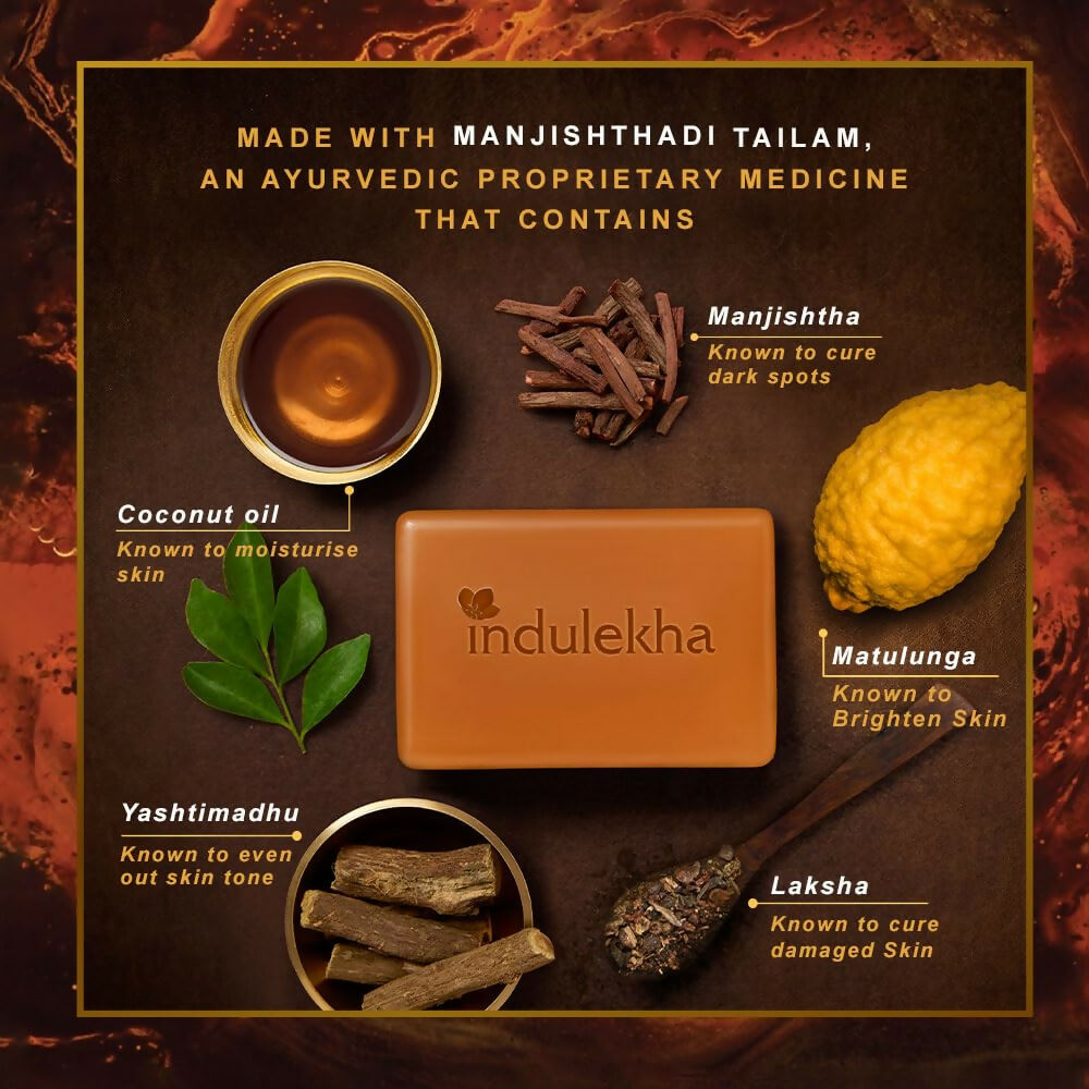 Indulekha Ayurvedic Proprietary Medicinal Soap | Grocsy