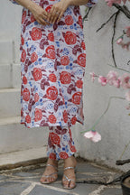 Aayaa Pure Muslin printed Multi Co-Ord Set - Multi Color | Grocsy