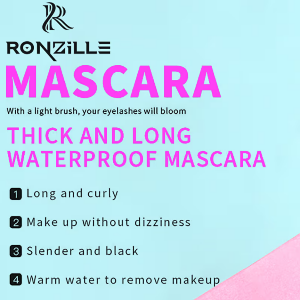 Ronzille Waterproof And Smudgeproof Two In One Mascara | Grocsy