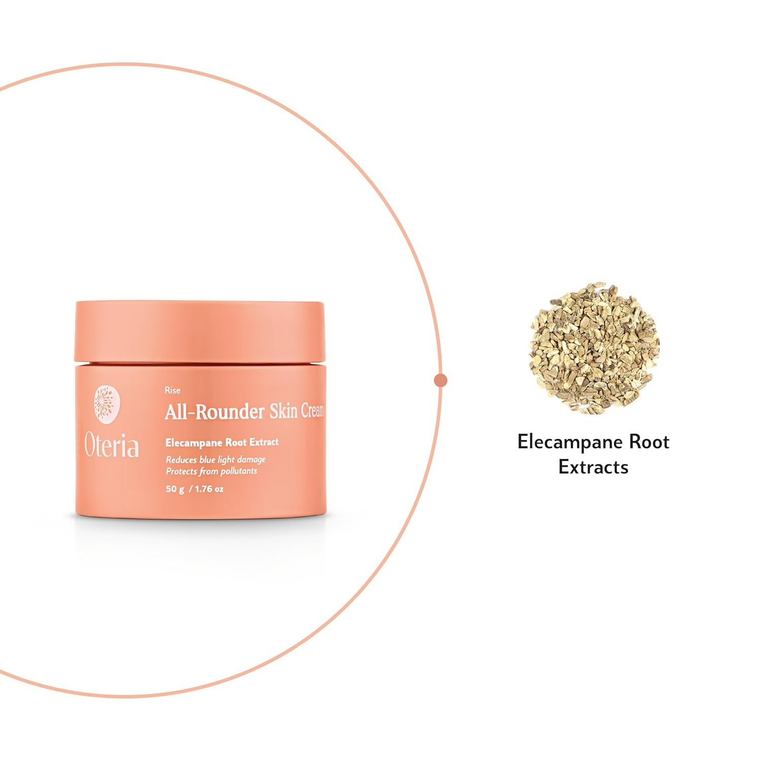 Oteria All Rounder Skin Face Cream - Enriched with Elecampane Root Extract For Anti Pollution Cream and Ultimate Moisturize | Grocsy