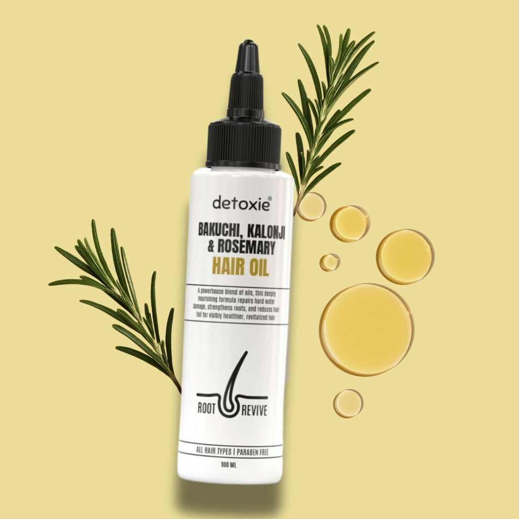 Detoxie Bakuchi Kalonji & Rosemary Hair Oil | Grocsy