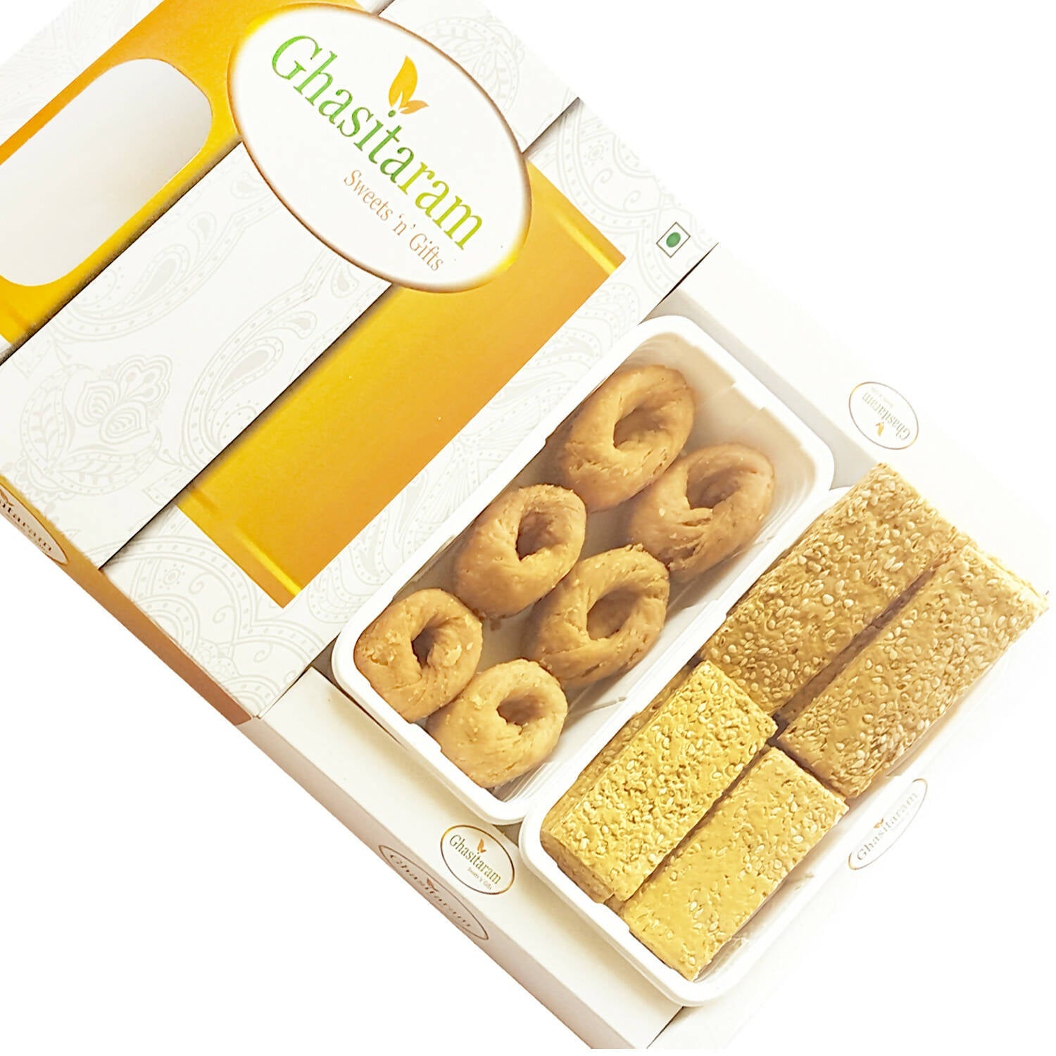 Ghasitaram Sankranti /Lohri Gifts Sweets-Khajoor And Gachak Hamper | Grocsy