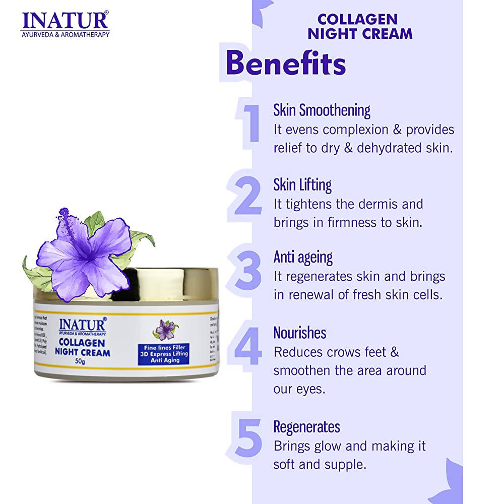Inatur Collagen Night Cream | Grocsy