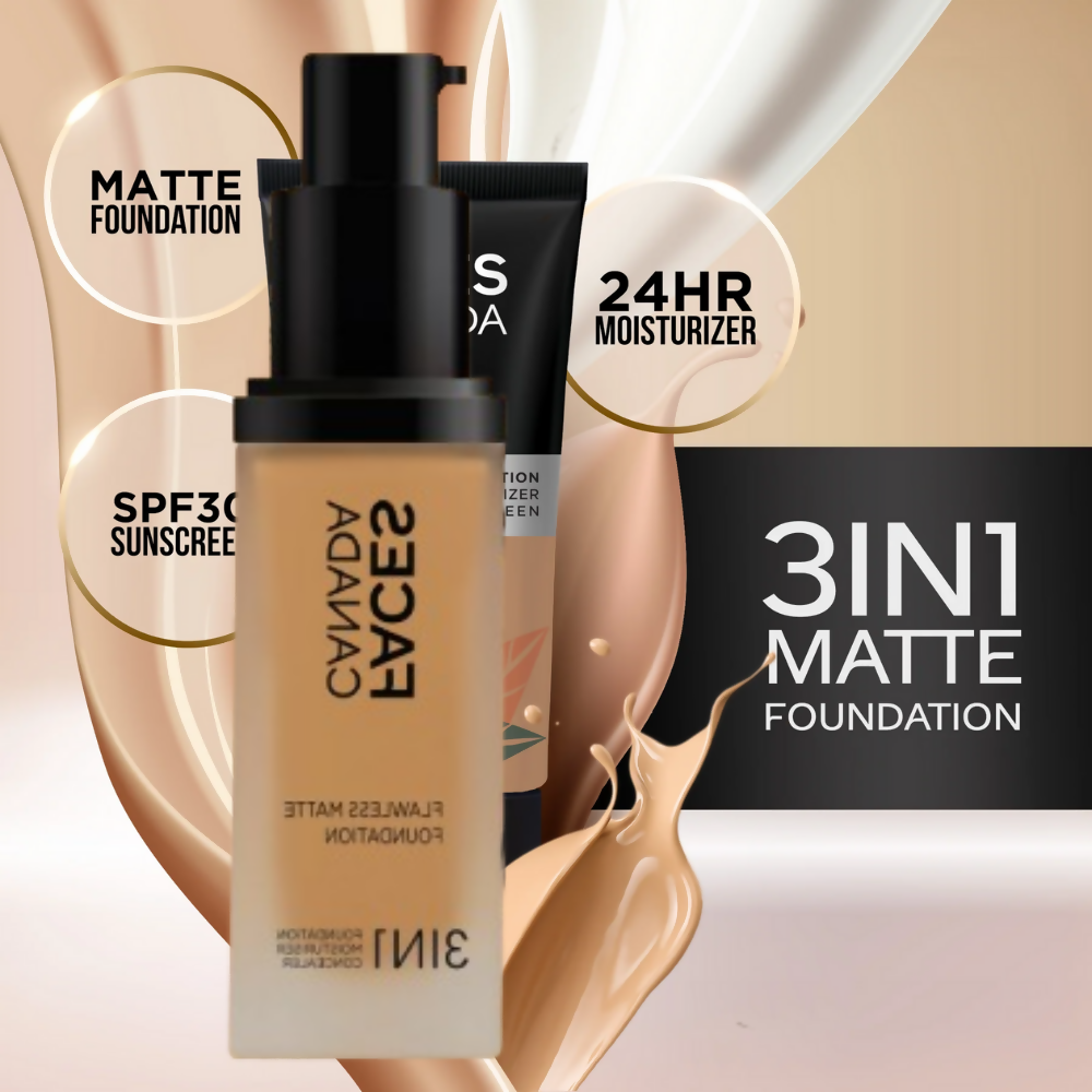 Faces Canada Flawless Matte Foundation - Warm Sand 042 | Grocsy