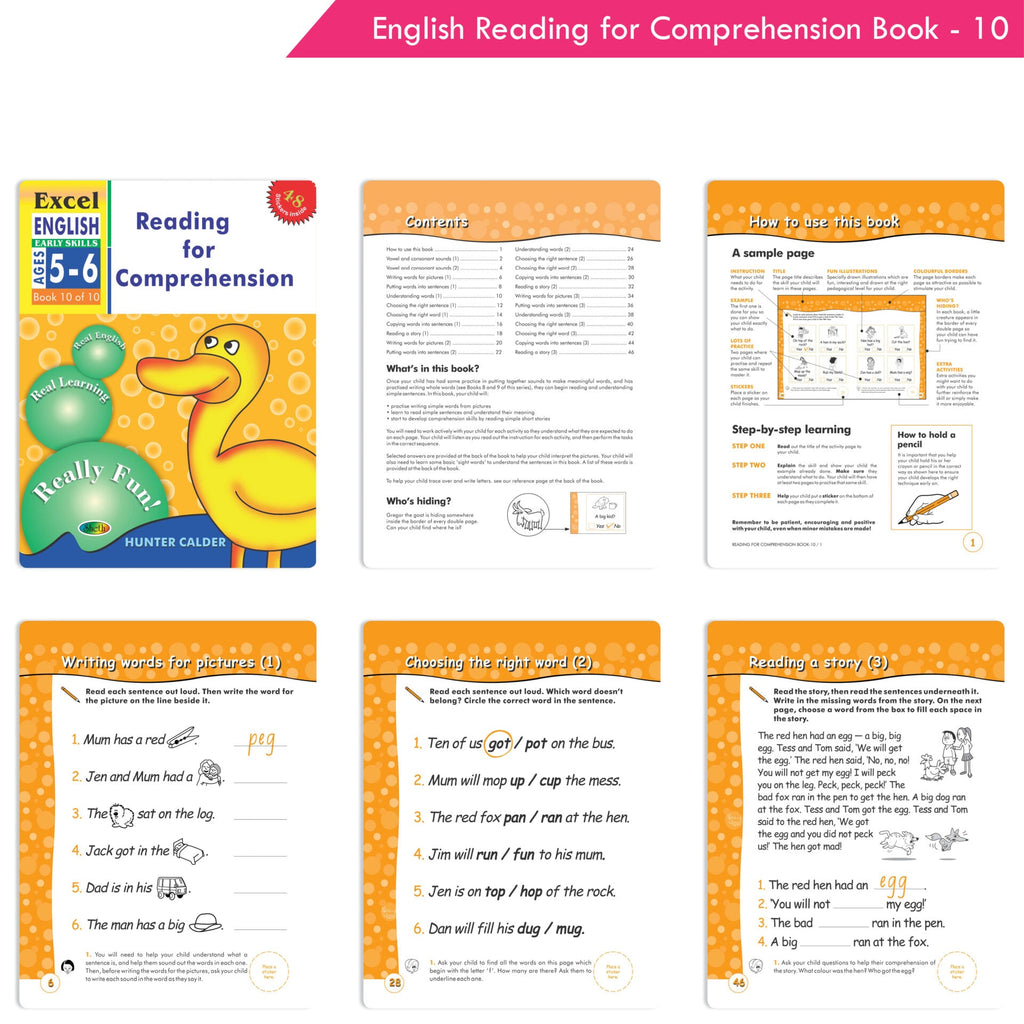 Excel Early Skills English & Maths Books Set of 19| Ages 3-6 Years| Learning Alphabet, Numbers, Patterns etc. | Grocsy