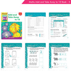 Excel Maths Early Skills Ages 4-5 Year Books for Junior kg| Set of 3| Learn Numbers Add & Take Away, Shapes, Measurement | Grocsy