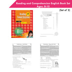 Reading and Comprehension English Book Set Ages 8 - 10 (Set of 2) | Grocsy