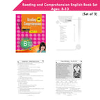 Reading and Comprehension English Book Set Ages 8 - 10 (Set of 2) | Grocsy