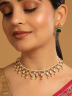 Nuyug 22K Gold Plated Regal Kundan & Pearl Matha Patti | Grocsy