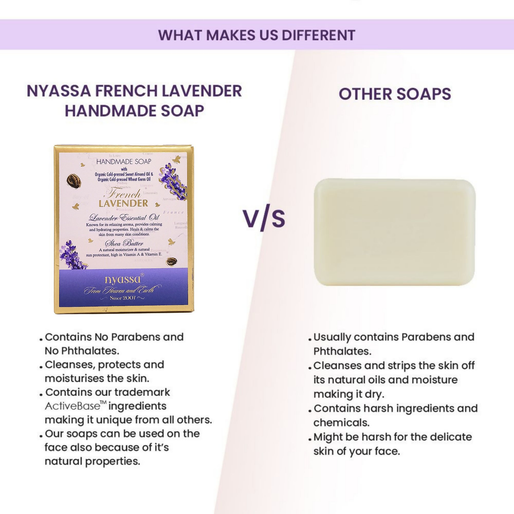 Nyassa Luxurious French Lavender Handmade Soap | Grocsy