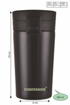 Signoraware Hot Pour Coffeemate Insulated Mug Tumbler - 350 ml (Black) | Grocsy