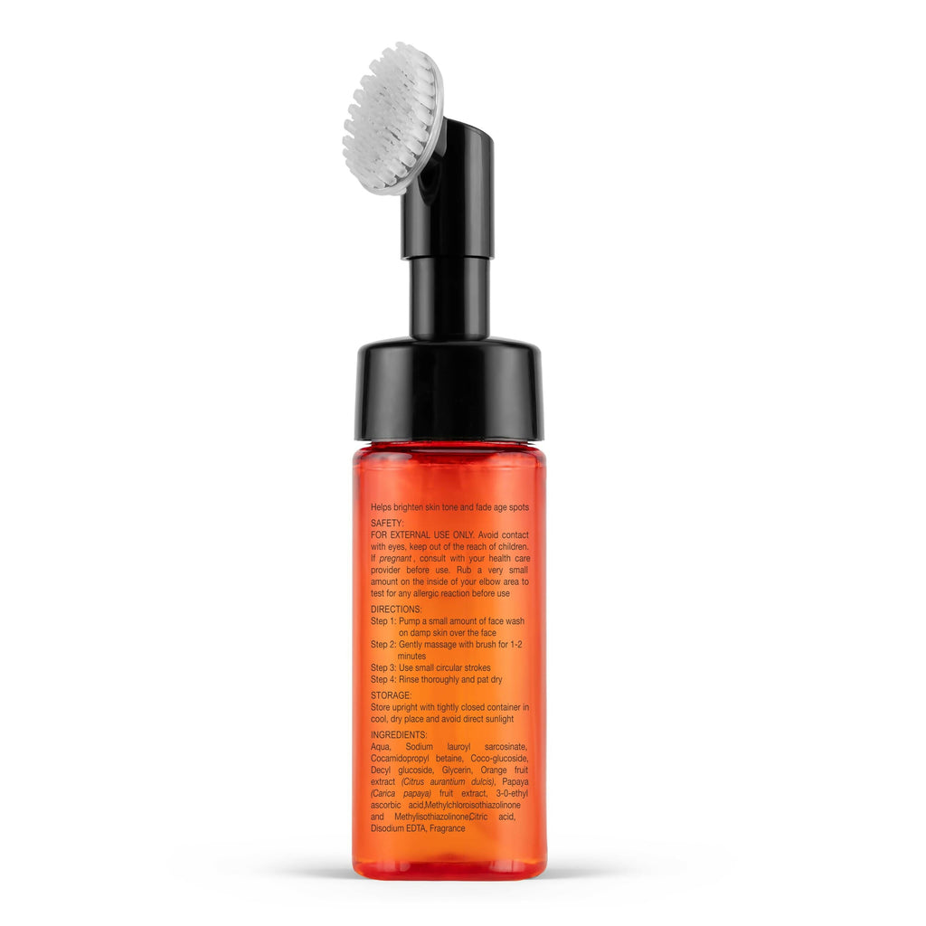 Botanic Hearth Brightening Vitamin C Foaming Face Wash with Papaya & Orange Extracts | Grocsy