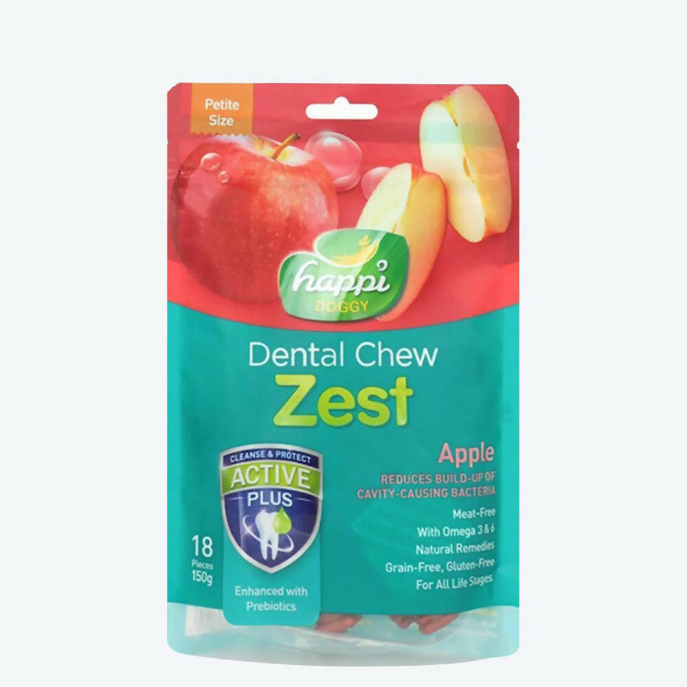 Happi Doggy Dental Chew Zest - Apple | Grocsy