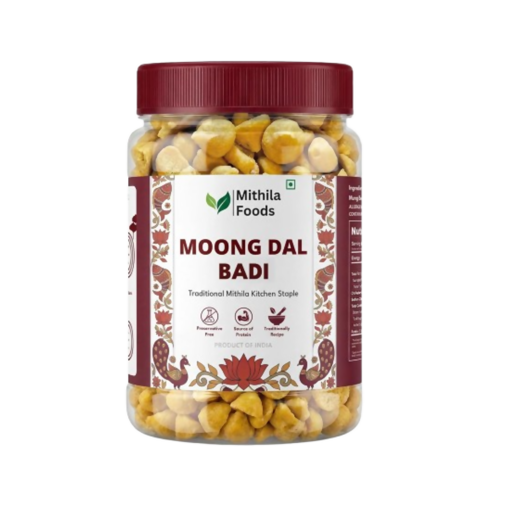 Mithila Foods Moong Dal Badi Light Sun-Dried Mangodi | Grocsy