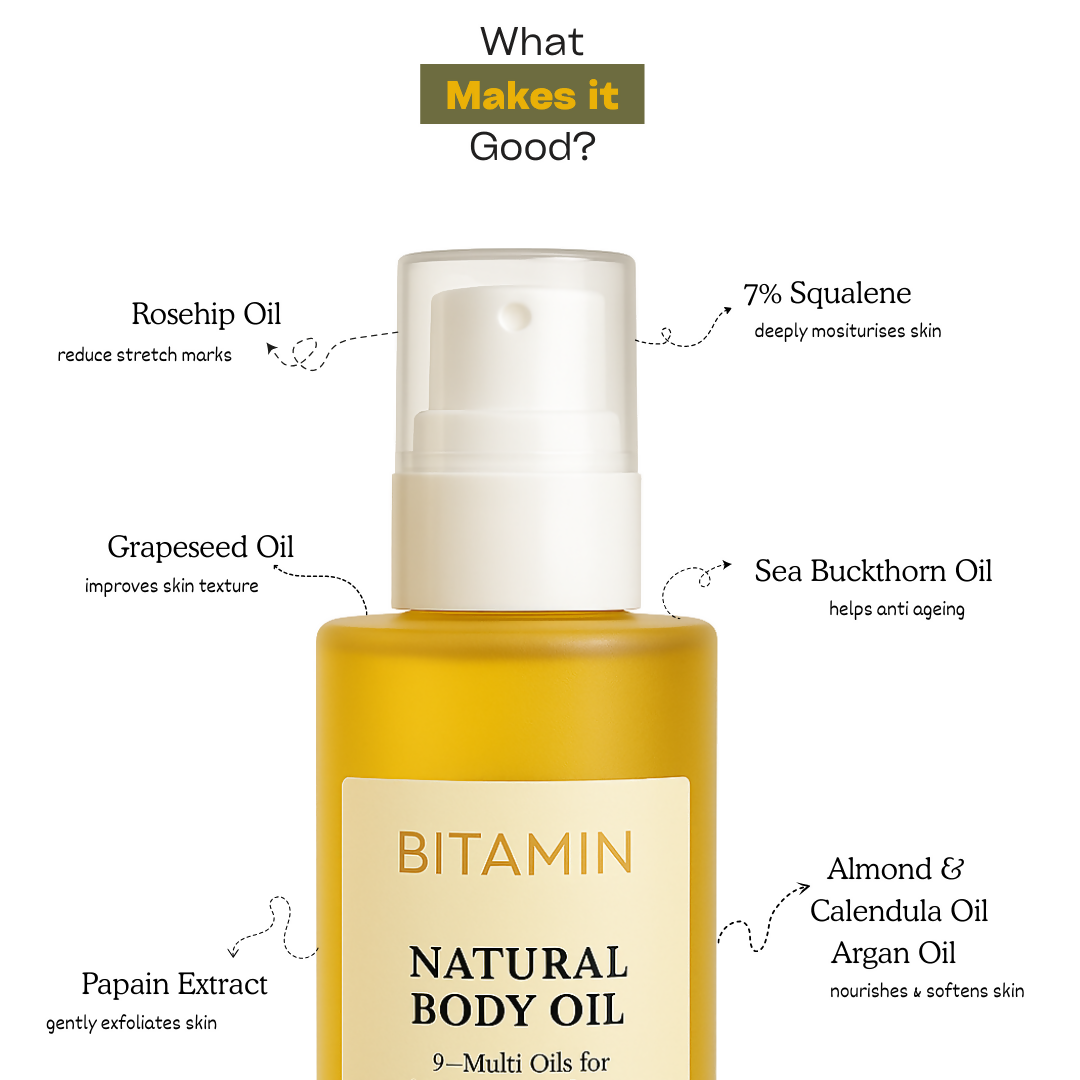 Bitamin Natural Body Oil | Grocsy