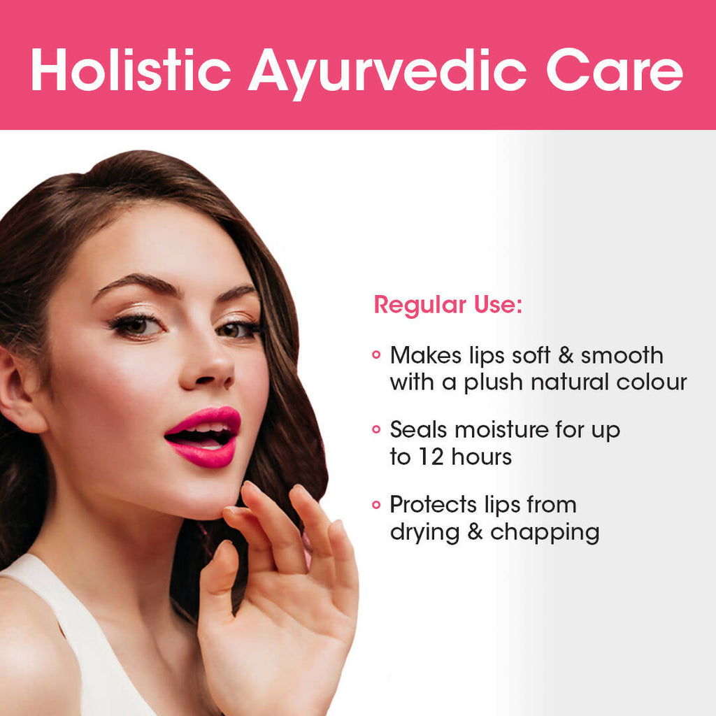 TAC - The Ayurveda Co. Tinted Indian Rose Vegan Lip Balm | Grocsy