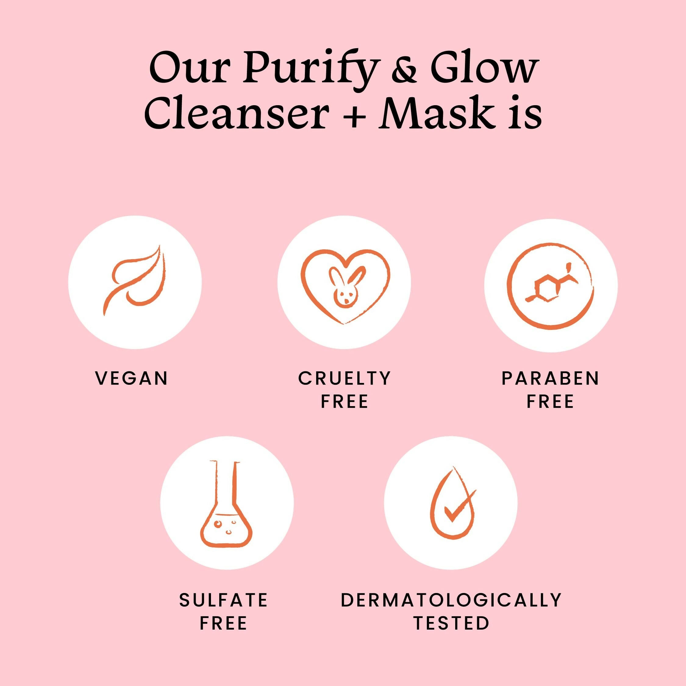 Foxtale Purify & Glow Cleanser + Mask With French Pink Clay & Sodium | Grocsy