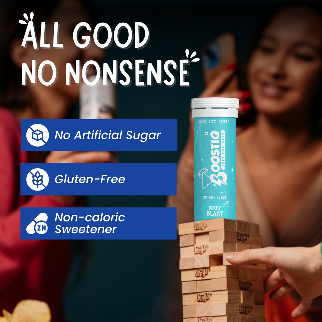 BOOSTIQ Pop & Spark Effervescent Tablets - Berry Blast | Grocsy
